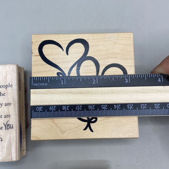 Rubber Stamp Lot of 6 ~ Heart/Love/Romance Theme Vintage Stampin' Up Scrapbook - Picture 7 of 10